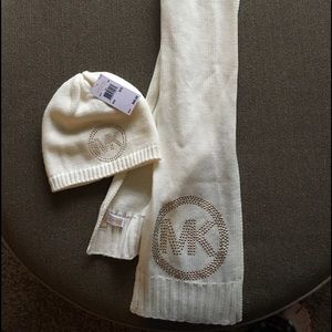 Michael Kors scarf and hat