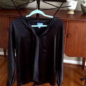 NWOT Vera Wang tie-neck blouse