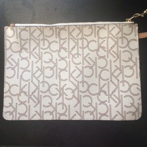 Calvin Klein wristlet/makeup bag