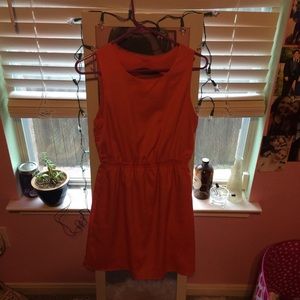 Coral cocktail dress