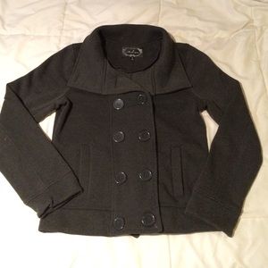 Gray pea coat