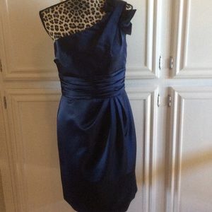 David's Bridal Dk Blue Cocktail Dress