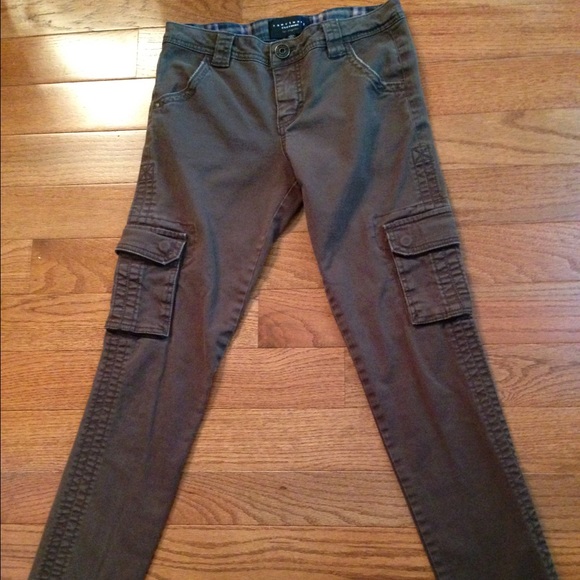 Sanctuary Skinny Cargos Army Green