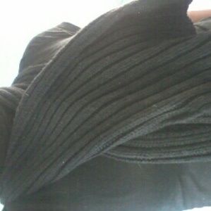 H&m, long ,black, scarve