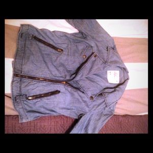 Jean cropped jacket American Eagle