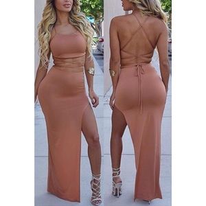 ‼️️SALE‼️Orange two piece outfit