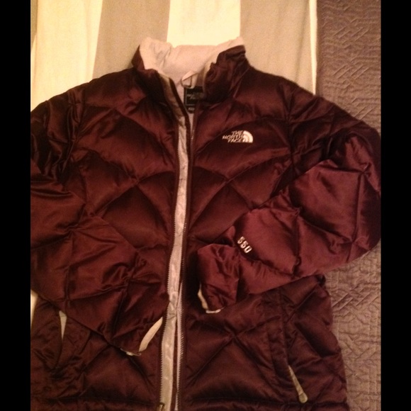 Purple North Face Down Jacket