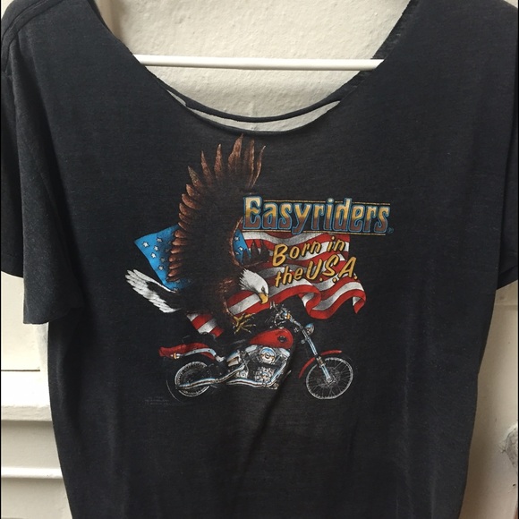 VTG Harley Davidson 3D emblem. Cut up Womens Men L