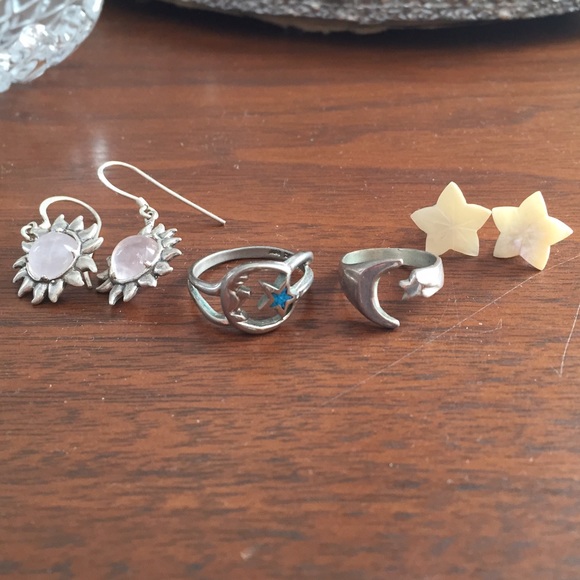 Stars, Moon and Sun themed Jewelry Lot