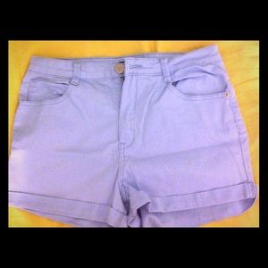 Baby blue shorts