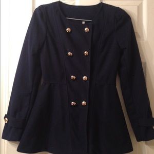 Royal Blue Blazer Coat
