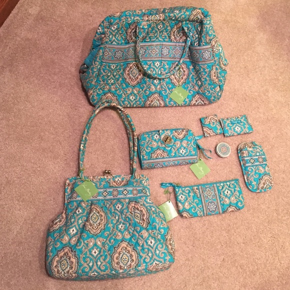 Vera Bradley Handbags - Totally Turq Vera Bradley Set