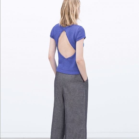 Zara blue knit