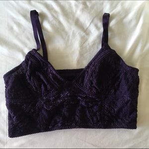 NWOT Free people lace crop bra