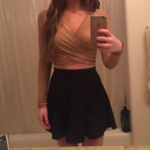 Brandy Melville black high waist skirt