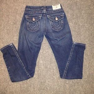 True Religion skinny jeans.