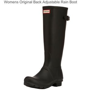 Hunter rain boots with adjustable back