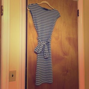 Striped jersey dress