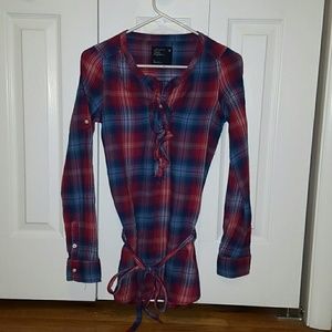 American Eagle plaid top