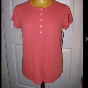 CAbi Henley Tee #263 size M NWT