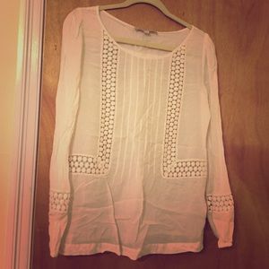 Sheer cotton blouse