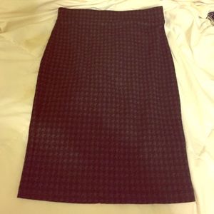Grey and black pencil skirt