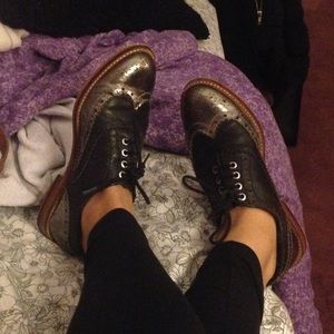 Silver and Grey Oxfords