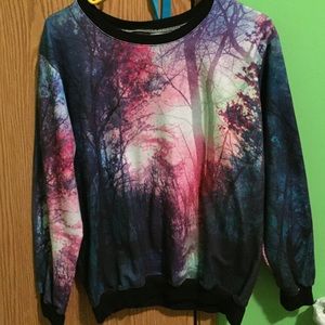 s/m trippy tree t shirt