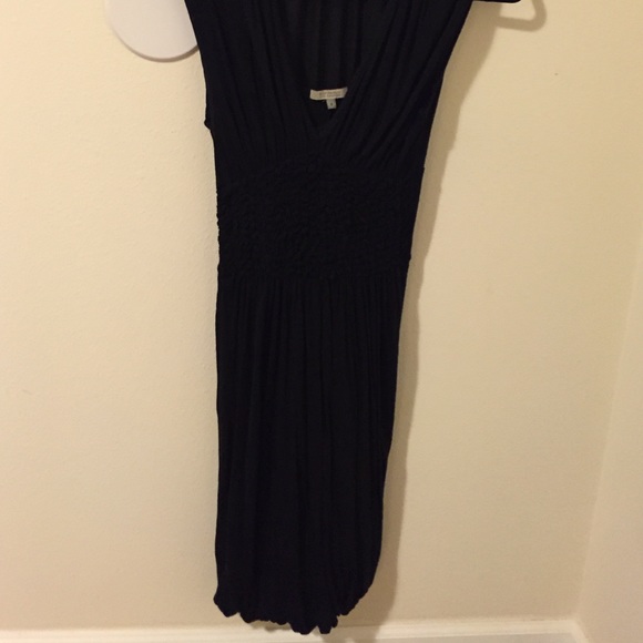 Bordeaux black knit dress