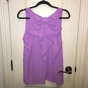 White Plum Lavender Bow-Back Tank