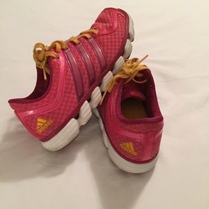 Pink and Orange Adidas women's sneakers 6 1/2