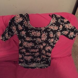 Dressy floral shirt .