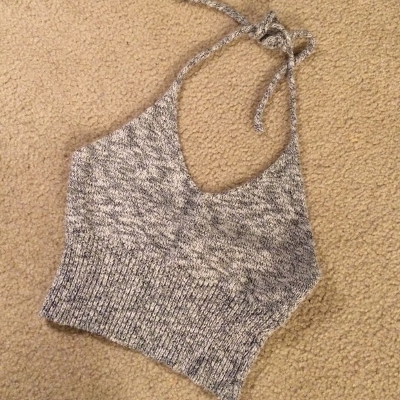 WOVEN CROP TOP