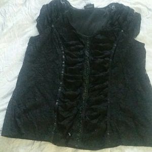 Black lace top, gently worn lane Bryant 18/20