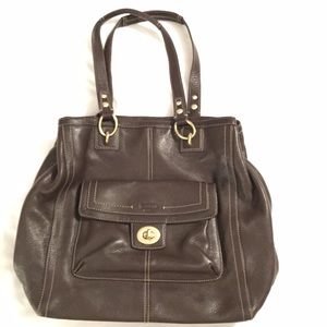AUTHENTIC dark brown Coach purse
