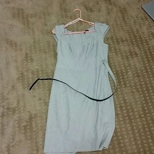 Gray knee length dress