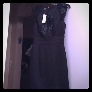 Bebe crochet lace detail dress