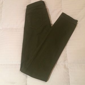 Arizona olive colored super skinny jeans