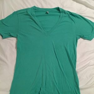American Apparel Green Shirt