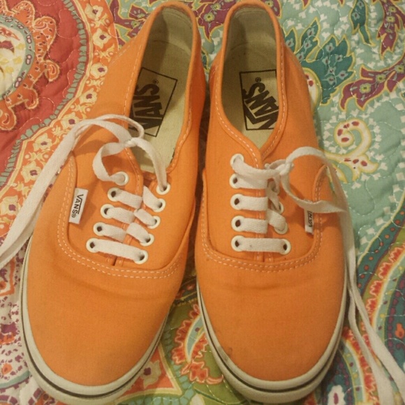 Authentic orange Vans