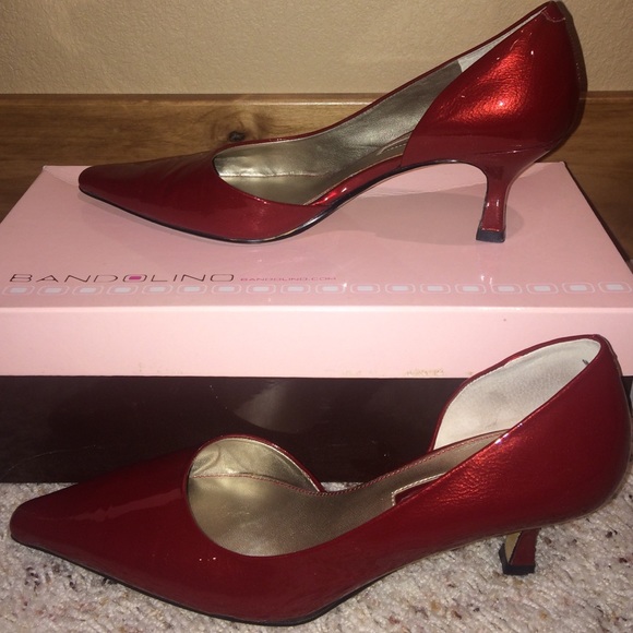 Fun red patent leather stilettos for the holidays!