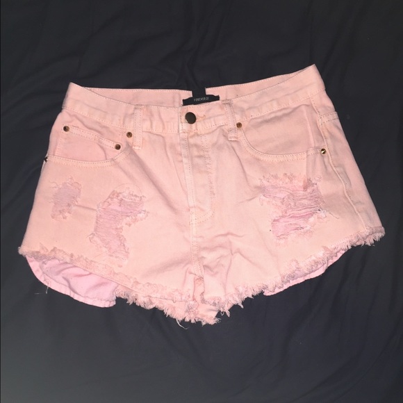 Forever 21 Pink High Waisted Shorts