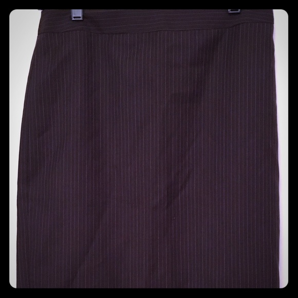 Ann Taylor Loft brown stripe skirt