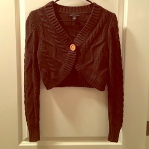 Brown Crop Banana Republic Cardigan, size Small