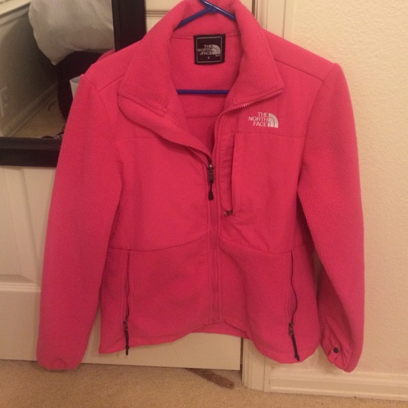 Pink north face jacket
