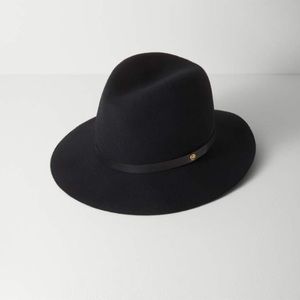 Black Rag and Bone floppy brim fedora.