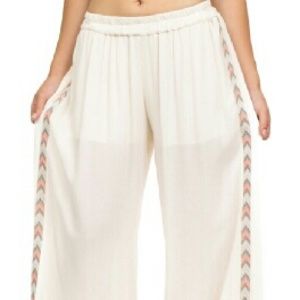 Sheer Wide Palazzo Pants