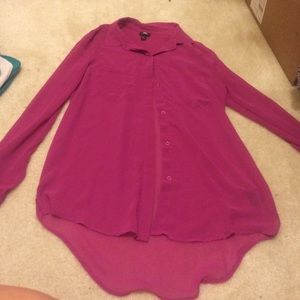 Rock & Republic Sheer Longsleeve Blouse