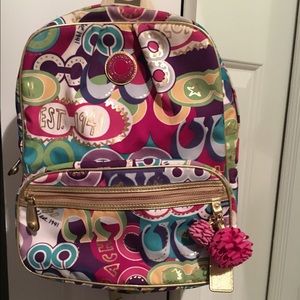 Authentic Poppy Coach Bookbag