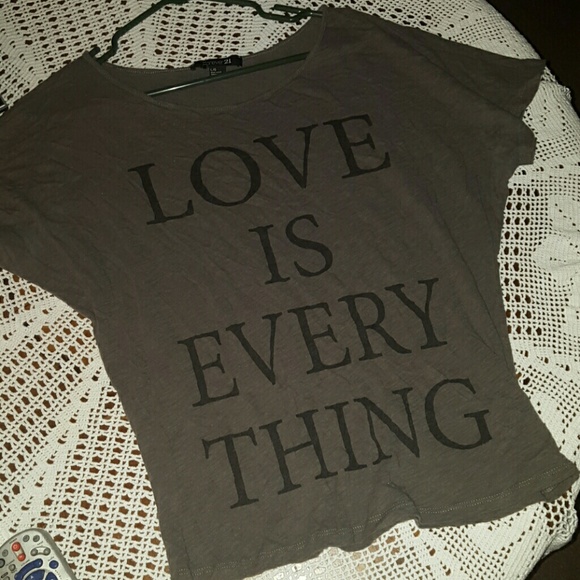 Love is everything Forever 21 top